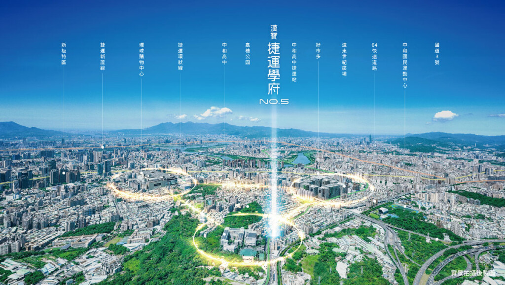 買在捷運通車前！漢寶捷運學府NO.5點燃中和剛需置產熱