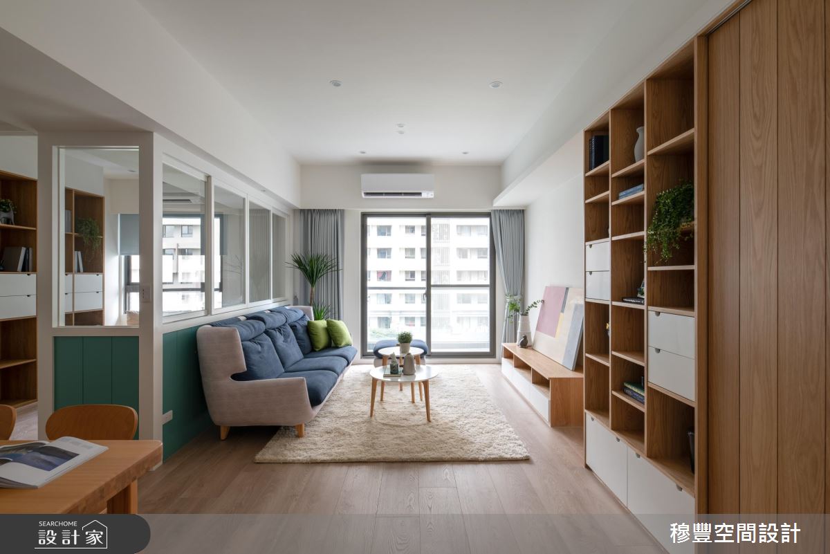 洋溢著漾彩馬卡龍靈感 實現一家四口微甜北歐風私宅