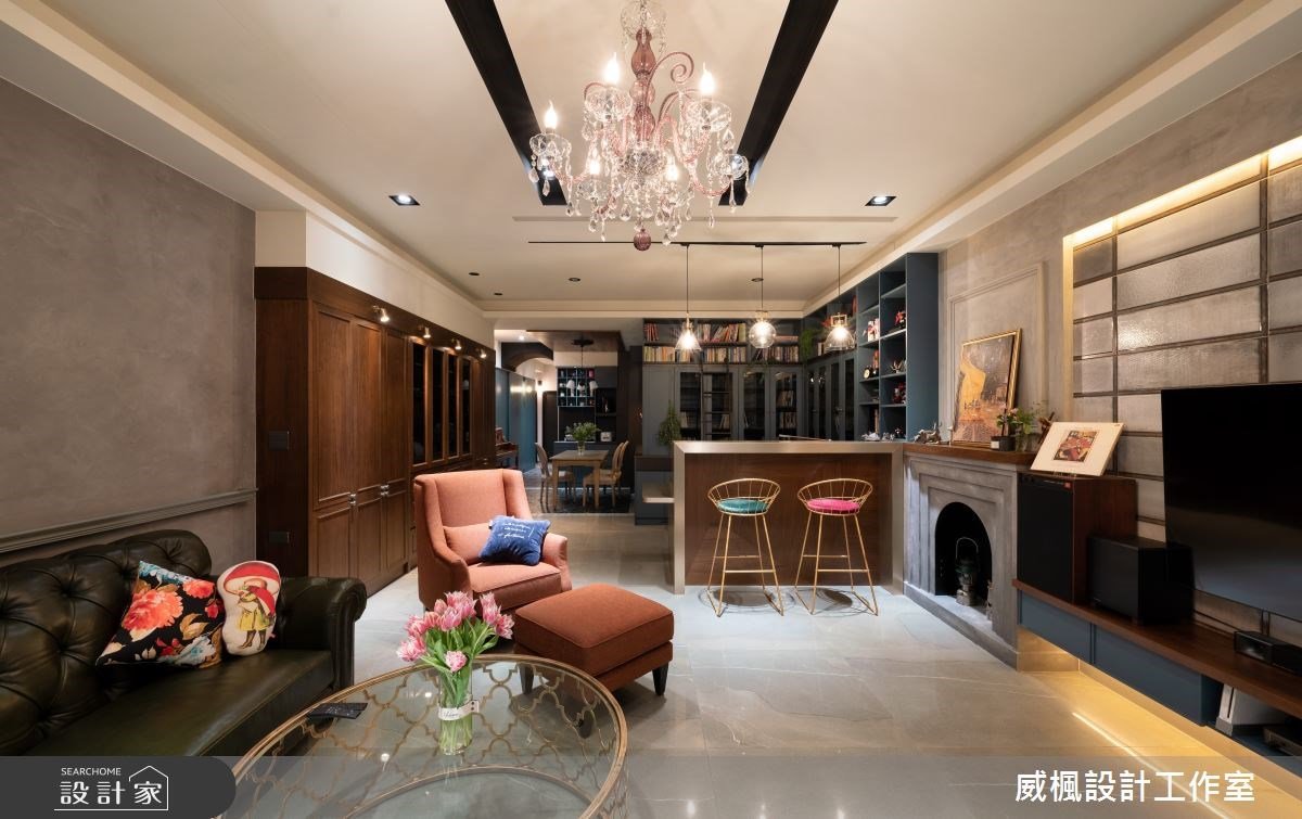 英式復古風的時尚日常！微醺吧台、觀景小臥榻，帶來充滿驚喜的居家體驗