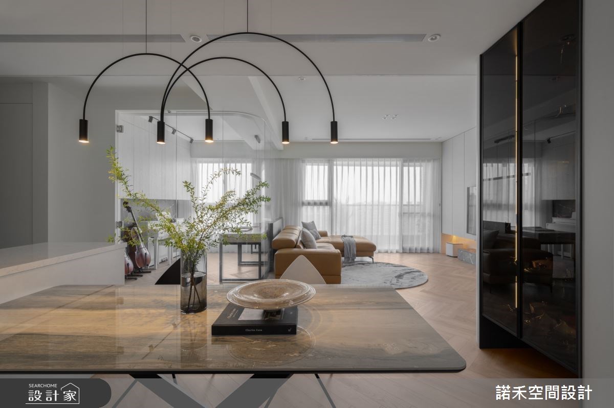 高樓景觀宅留白簡約設計，35 坪徜徉自然光景的小生活！