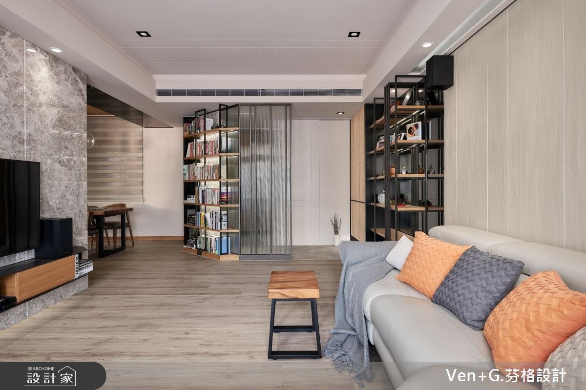 好風水從玄關開始做起！為 35 坪中古屋收納升級，變身星級飯店混搭宅！