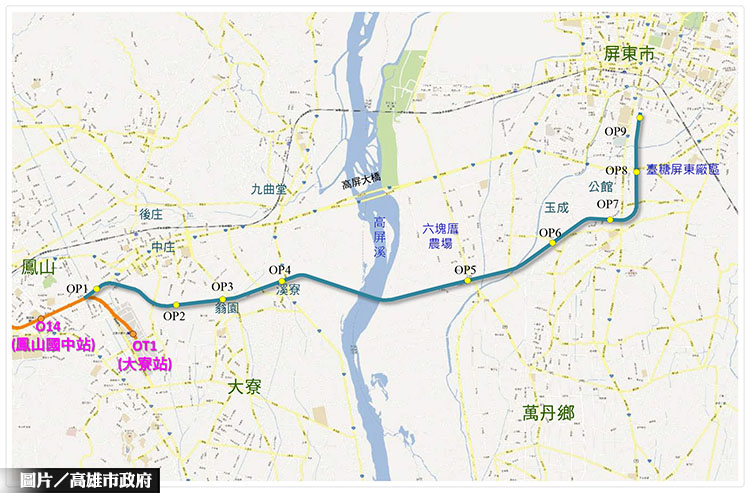 高捷開進屏東 首曝4條可能路線