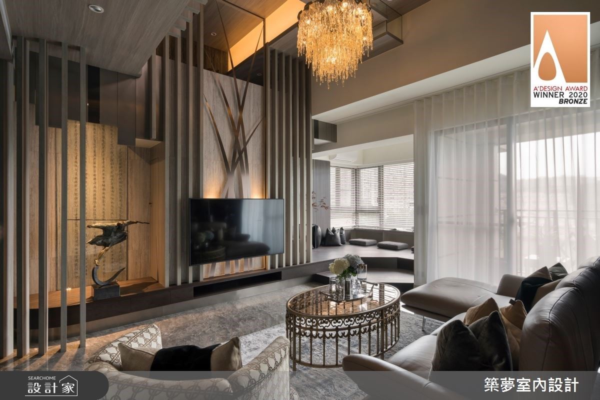 斜屋頂結構翻轉為藝術氣息東方美學宅邸！築夢室內設計抱回義大利2020 A'...