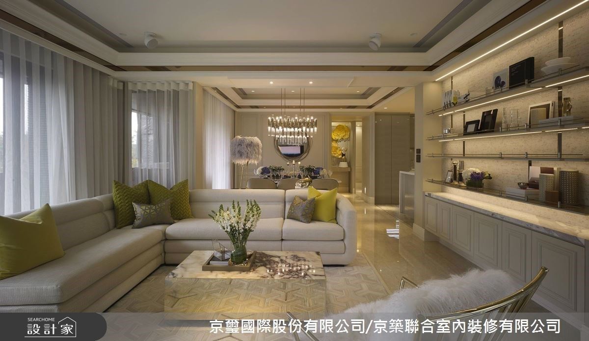 窗框為景的時尚構圖！三面採光、精品傢俬裝飾的奢華風豪宅