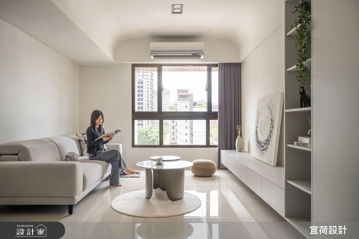 桃園20坪現代宅，以預售屋客變打造療癒系Staycation生活感