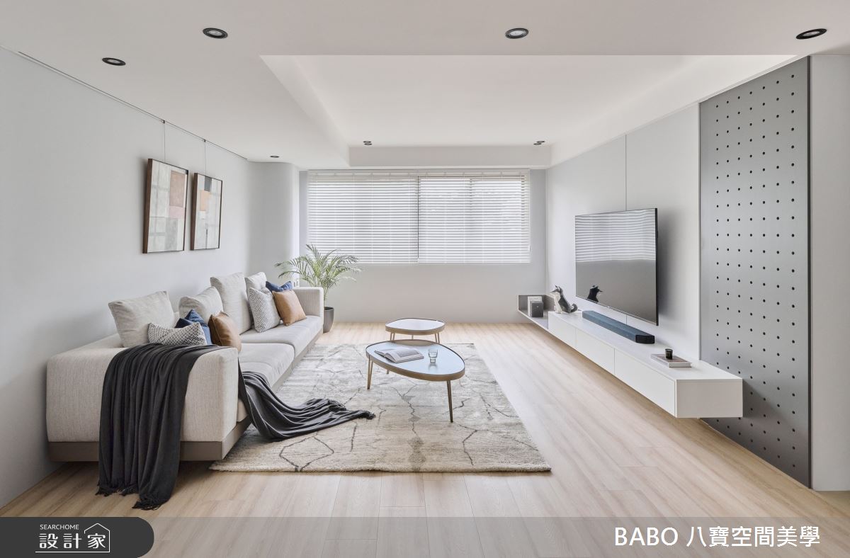 幾何元素在現代宅中的絕妙詮釋，敞亮的居住感受與高質感的生活美學，不...