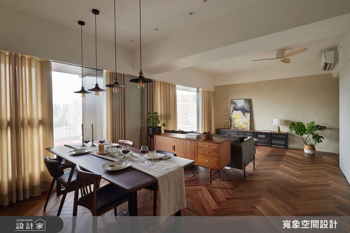 經典懷舊復古風，格局重劃創造寬敞舒適居住空間