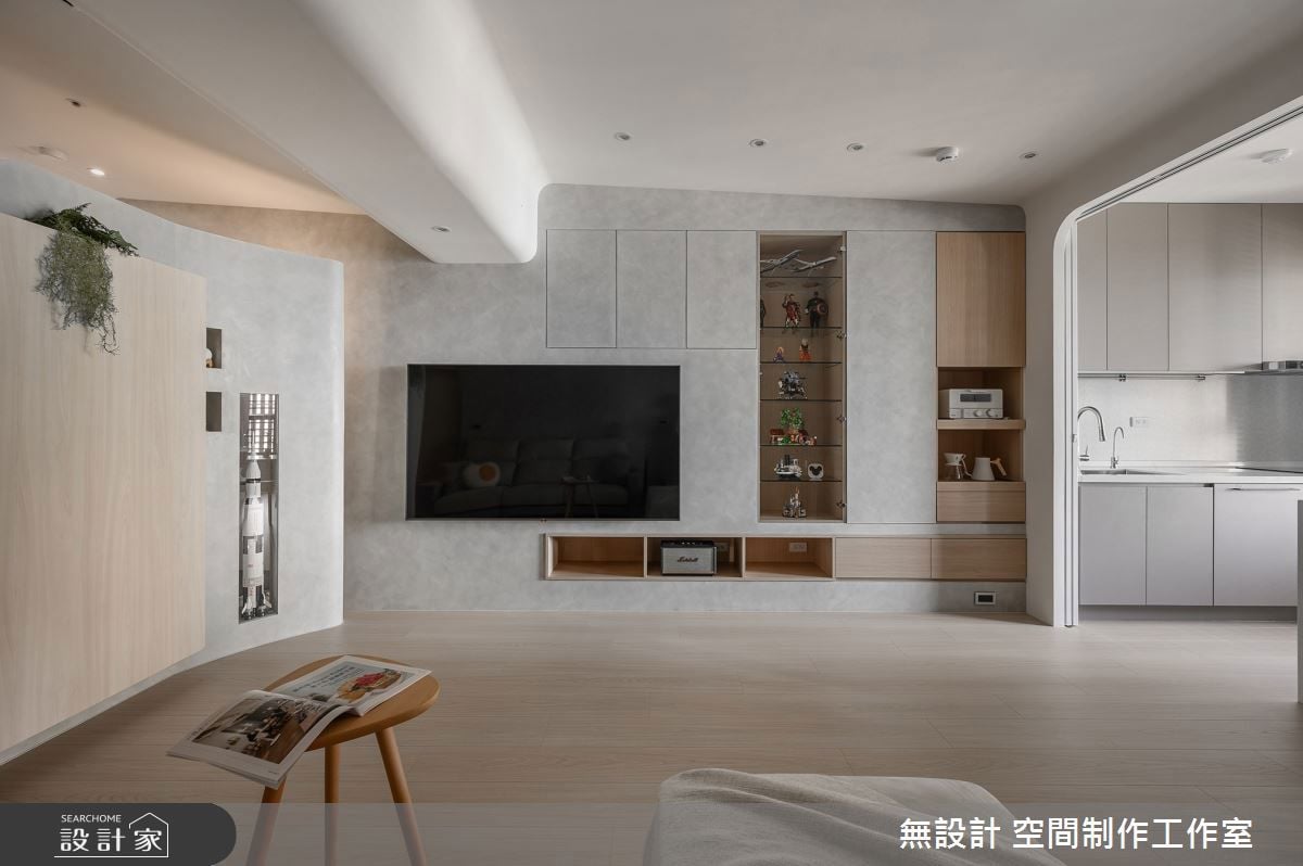 整潔的家就是療癒！玄關屏風結合電視牆、玻璃拉門創造餐廚彈性，日式無...