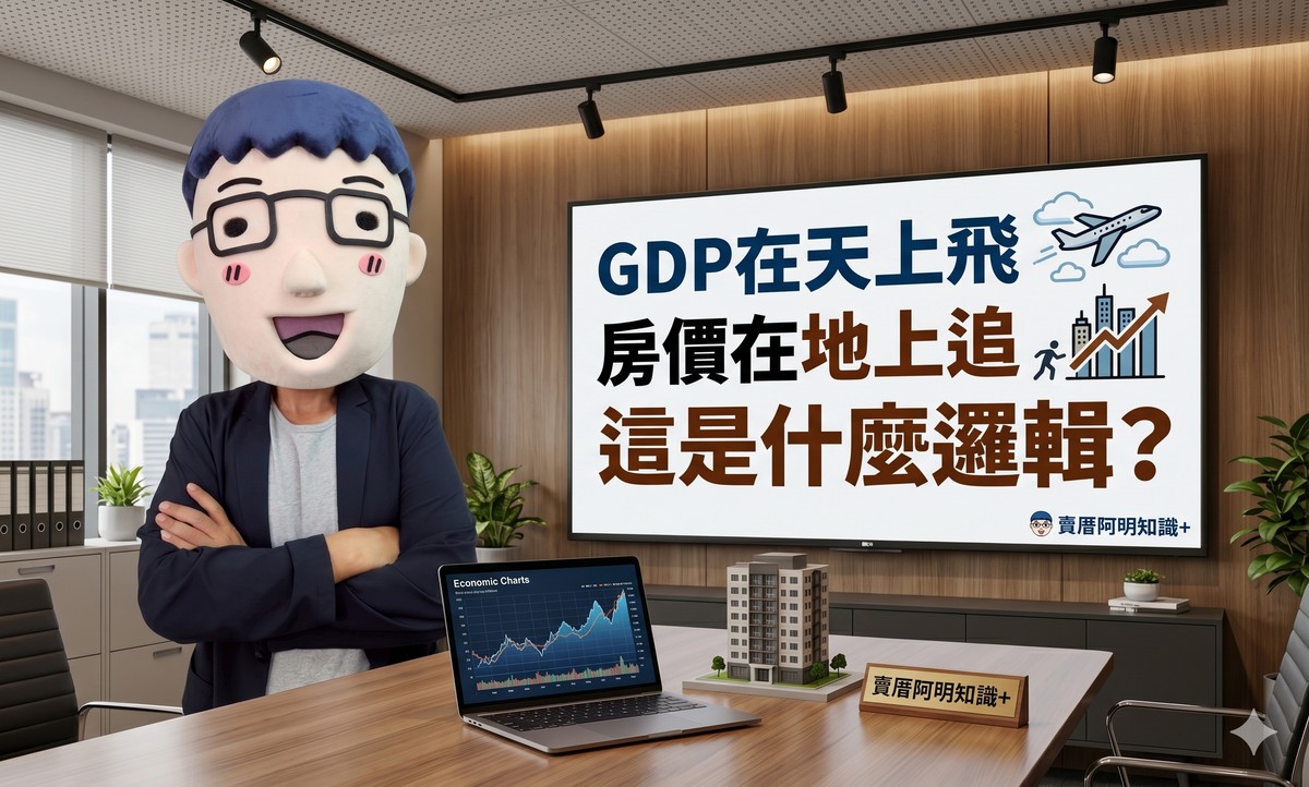 GDP在天上飛，房價在地上追，人均破四萬美元，基本工資新台幣三萬... 這...