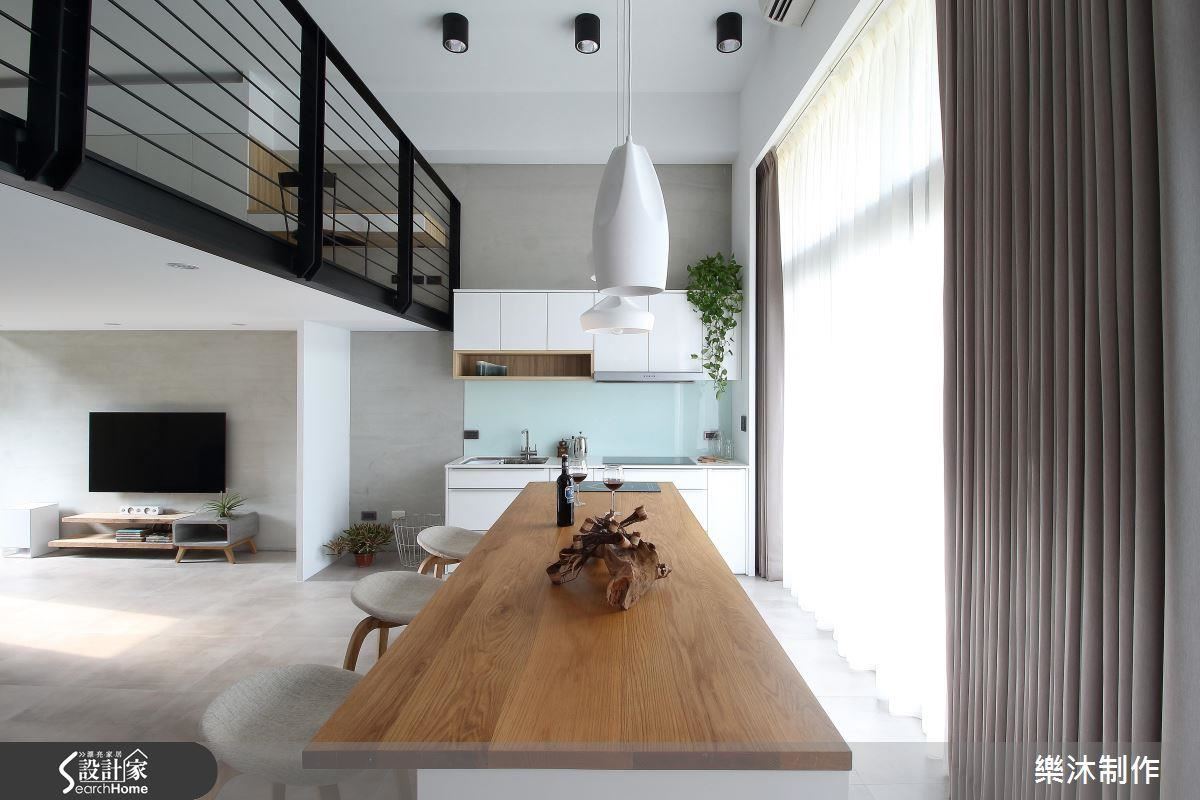 光影自由移徙，17坪也能享有大中島餐廳！