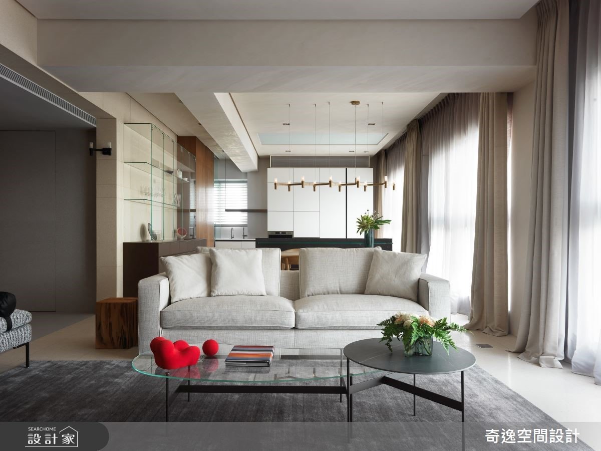 水磨石出乎意料的美麗！素雅內斂是大宅的絕佳修辭