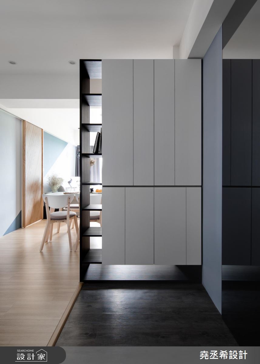 輕透藍與原木質感交會 特調18坪北歐風生活