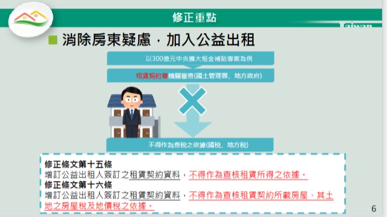 住宅法修法》房東福音！政院拍板 公益出租人不追稅