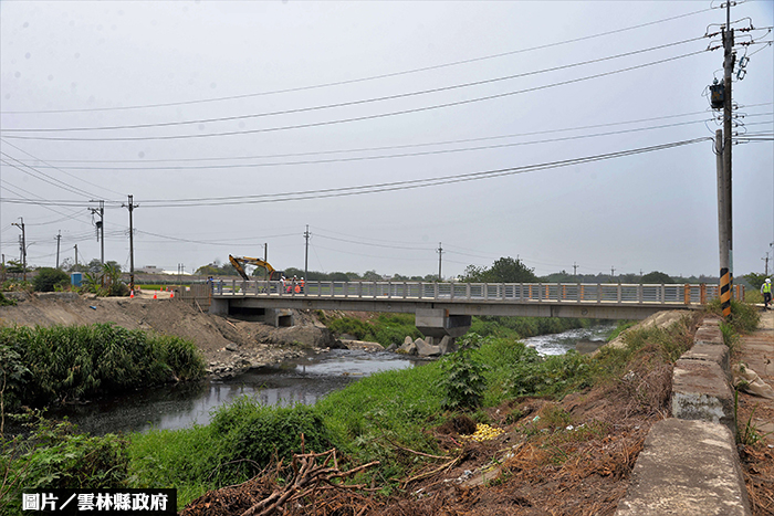 雲林八角亭大排橋梁 可望提前完工