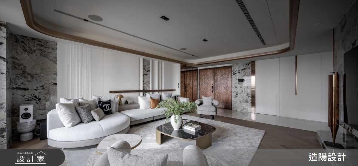 沒有走道的家更寬敞！百坪毛胚屋用借位手法化，在簡約視覺下隱藏海量收納