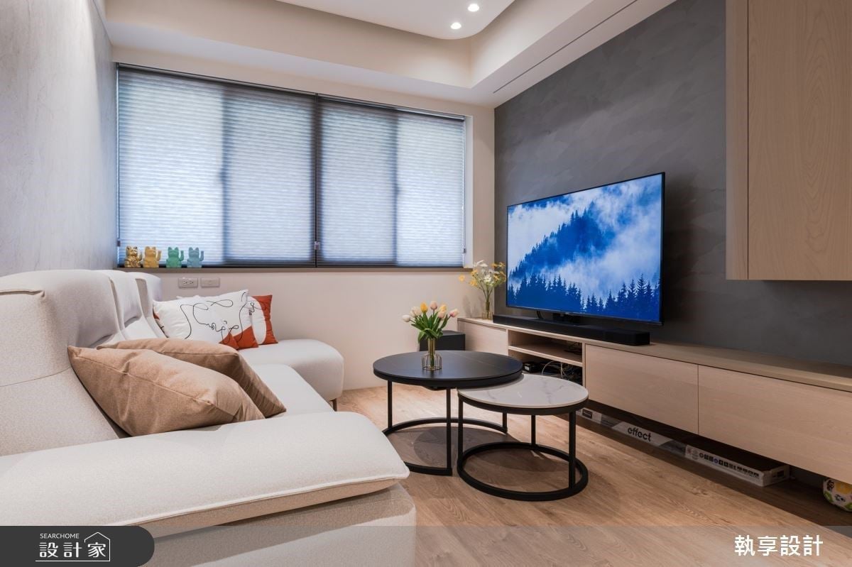 新北26坪漏水老屋化身高規格親子宅!混搭風X弧形元素X藝術漆，層次豐富又...