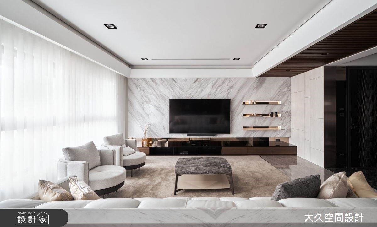 永和地標豪宅開箱！鍍鈦金屬、大理石與實木組隊，以奢華風格詮釋大器精...