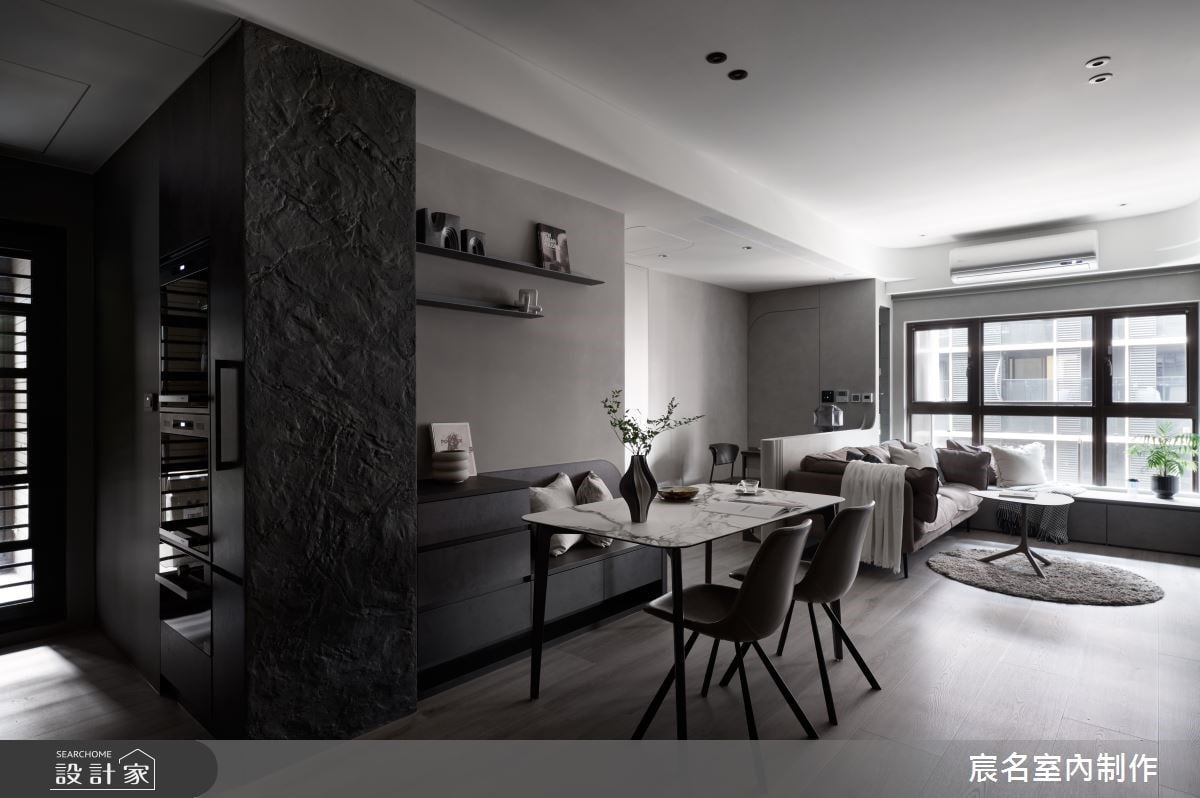 20 坪中古屋化身全戶智慧宅！兩房一廳空間以複合式建材，創造有溫度的都...