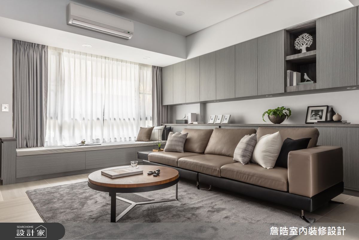 灰色貫穿多層次格局！海量收納的現代風透天別墅