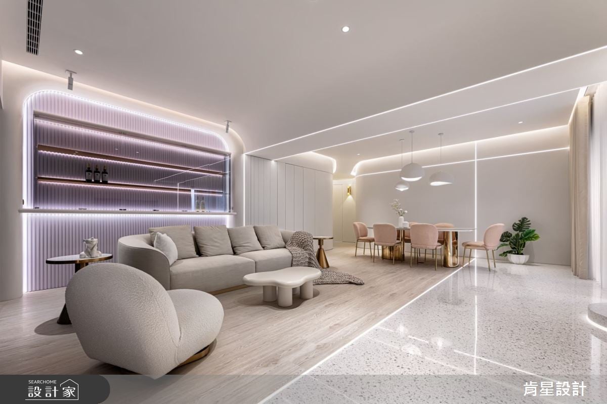 【TV】巧妙圓形破解多門廊道  天光感現代輕奢潔白家宅