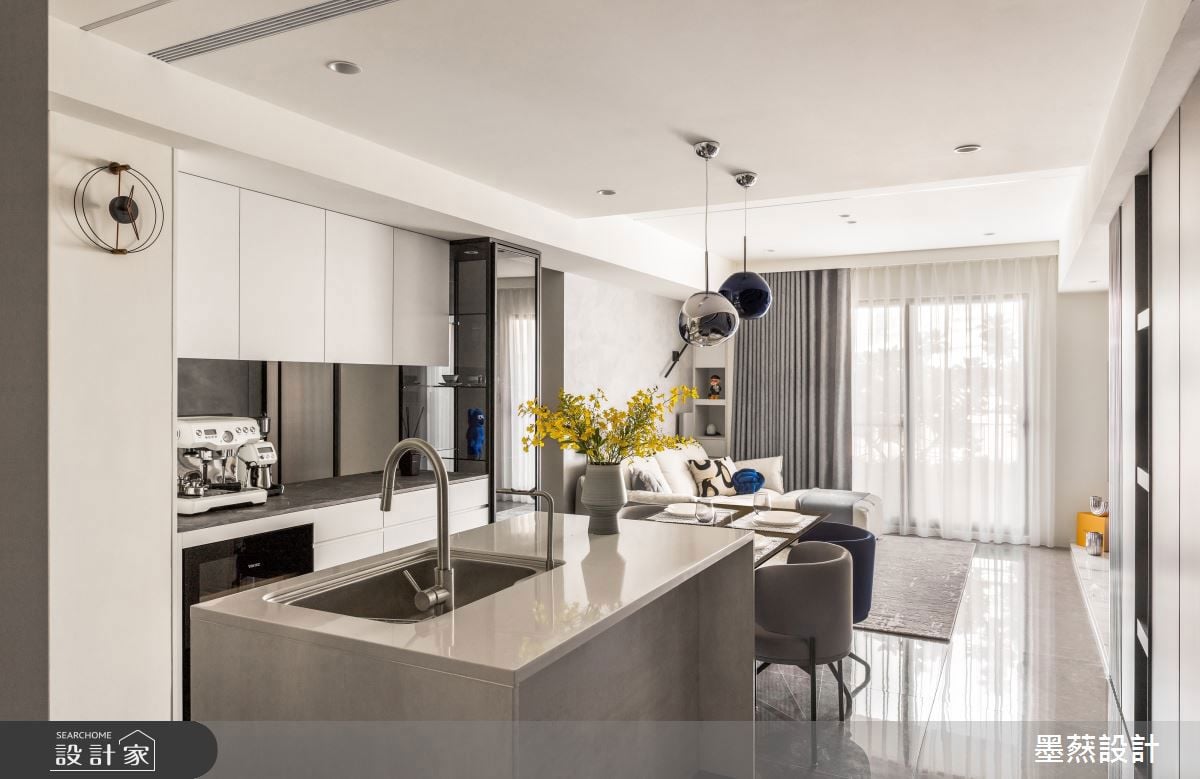 從廚房開始的高級感！25坪極簡輕奢宅的設計美學