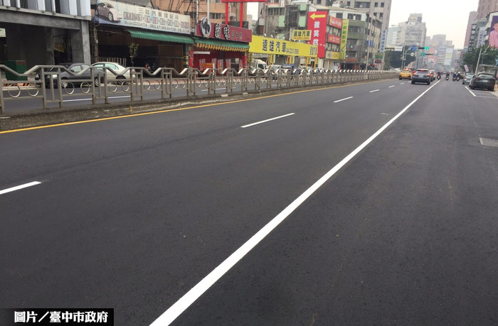 台中三民路、育才北路 路平完工