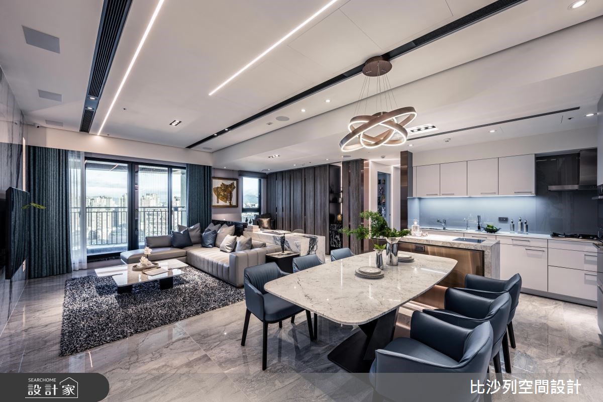 60坪現代風輕奢宅邸，獨有的設計美學把敞亮公區、充足收納帶回家