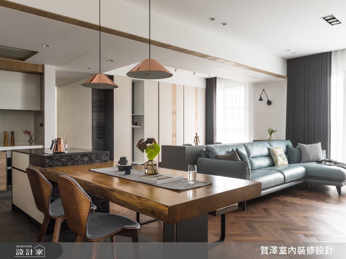 溫暖，是大宅第一印象！一家三口的莫蘭迪色酒店式公寓