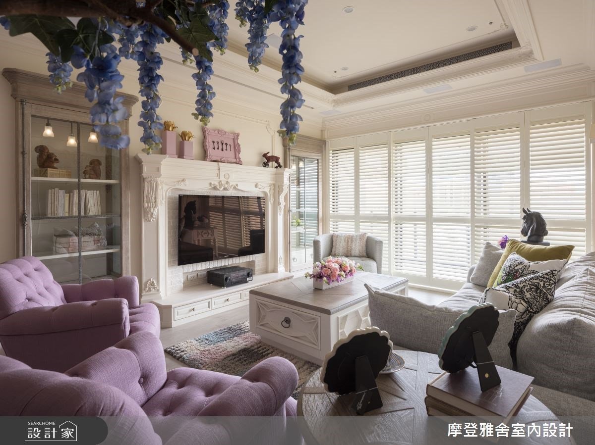 夢幻紫藤花歐式城堡！淡粉鄉村風大宅，每一處都點燃妳的少女心