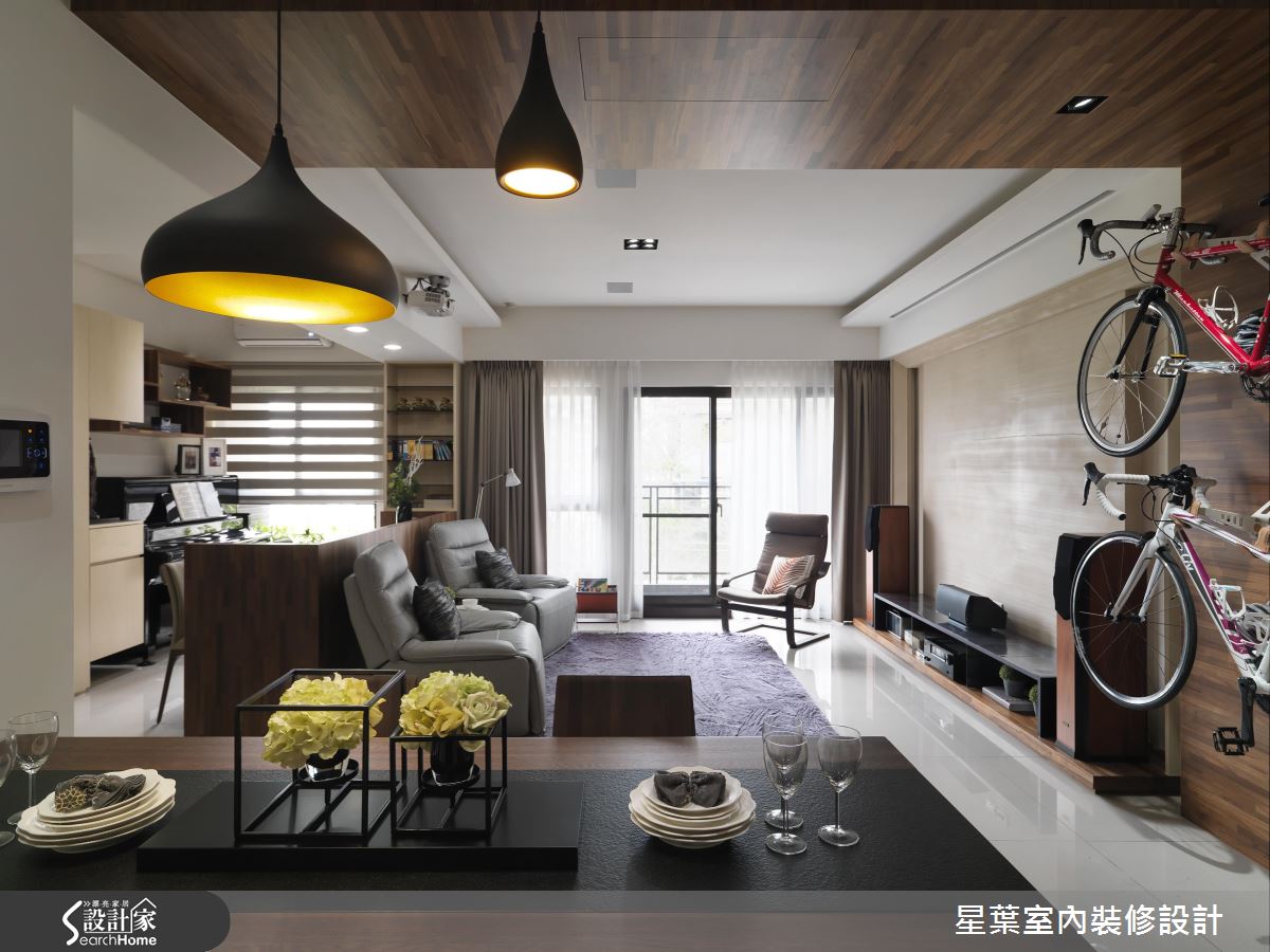 獻給愛好單車、電影的你！自我風格十足的現代風居家