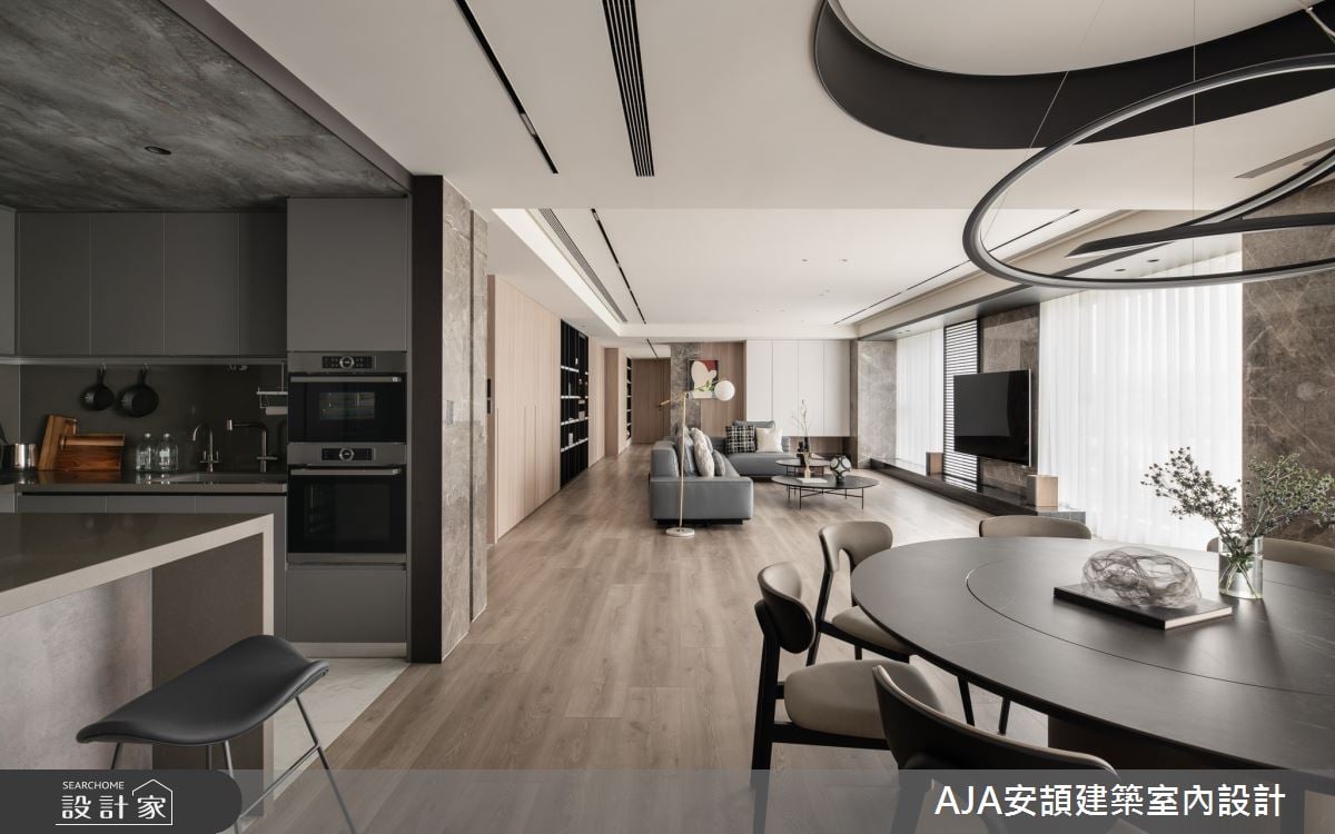 延攬中台灣最時尚七期景觀！石材與木紋展演雙拼戶低調奢華內涵，體現最...