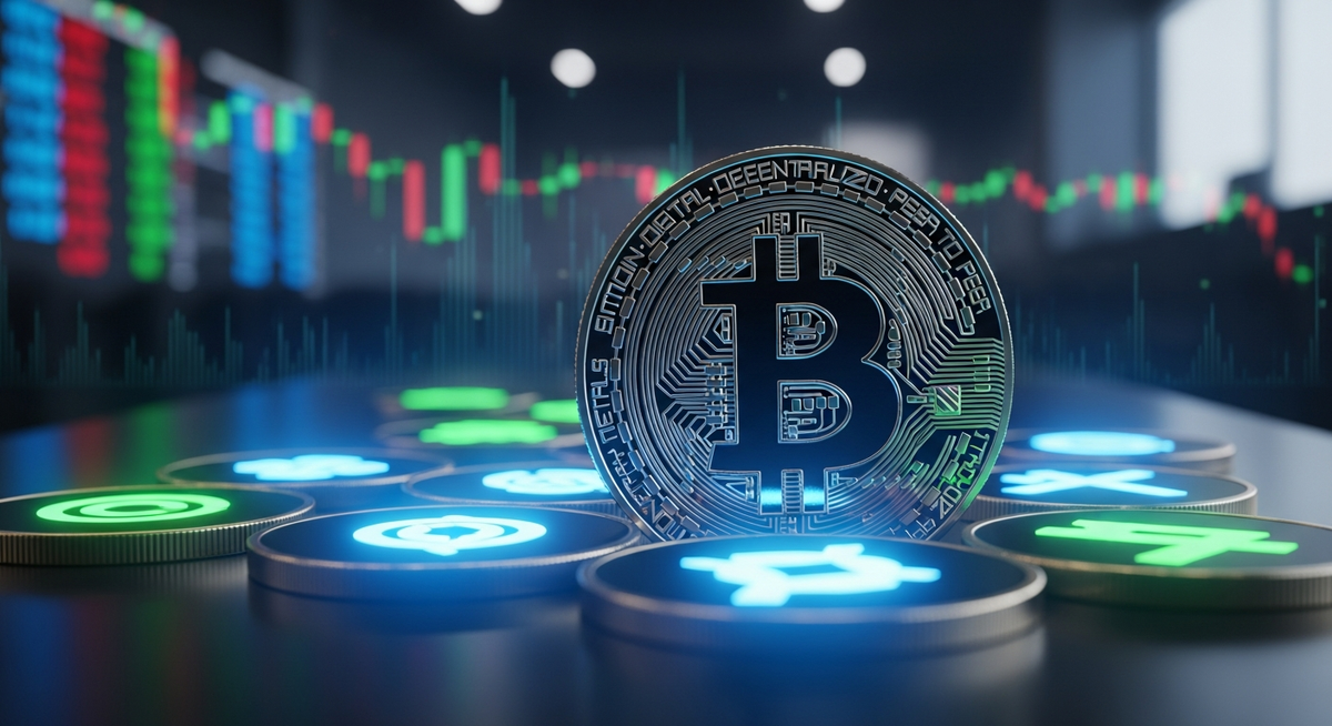 比特幣較高點回落五成 散戶轉向潛力加密貨幣預售案