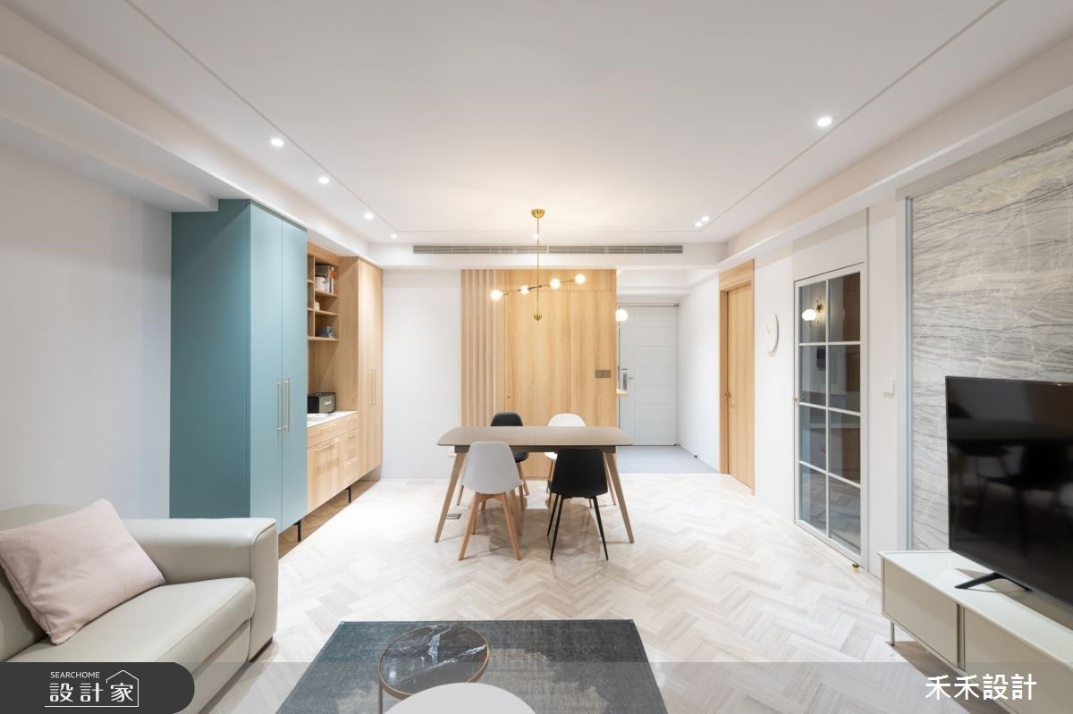 輕裝修大改造！26 坪中古屋化身有品味的新婚宅