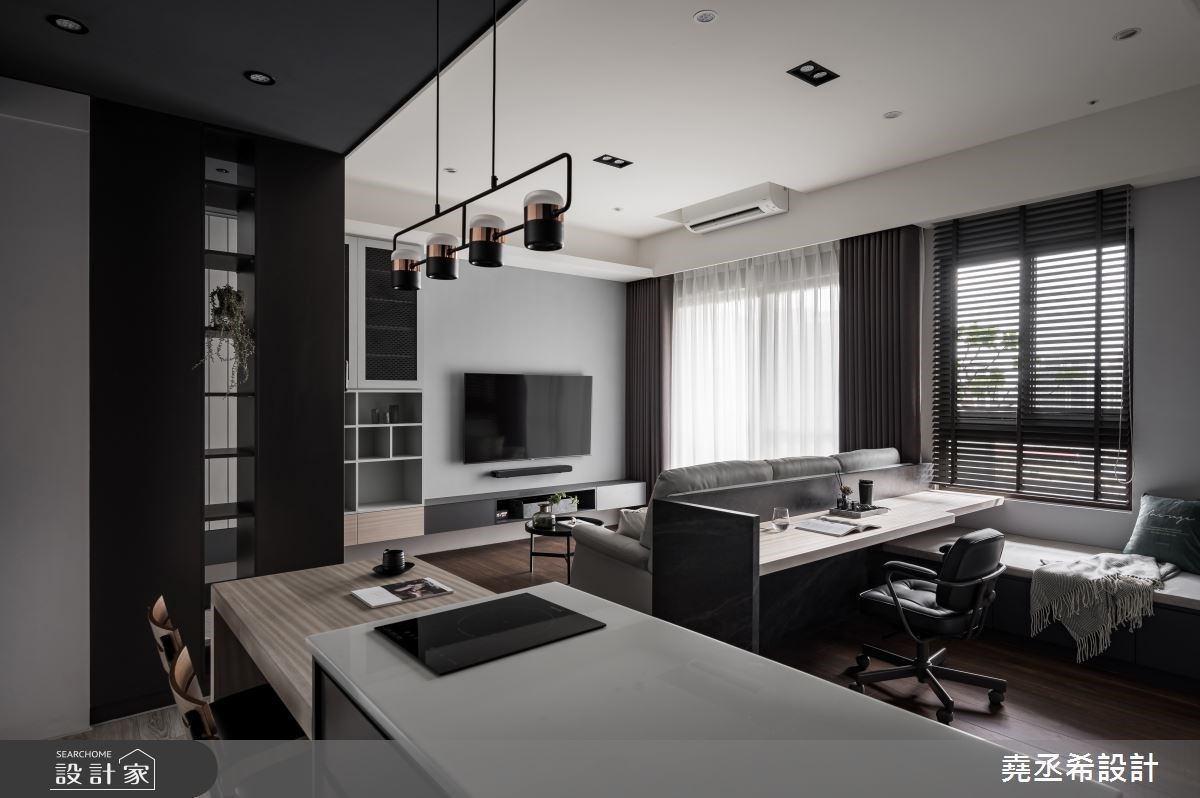 以灰階為主軸，講究材料質感 打造時尚飯店風居家