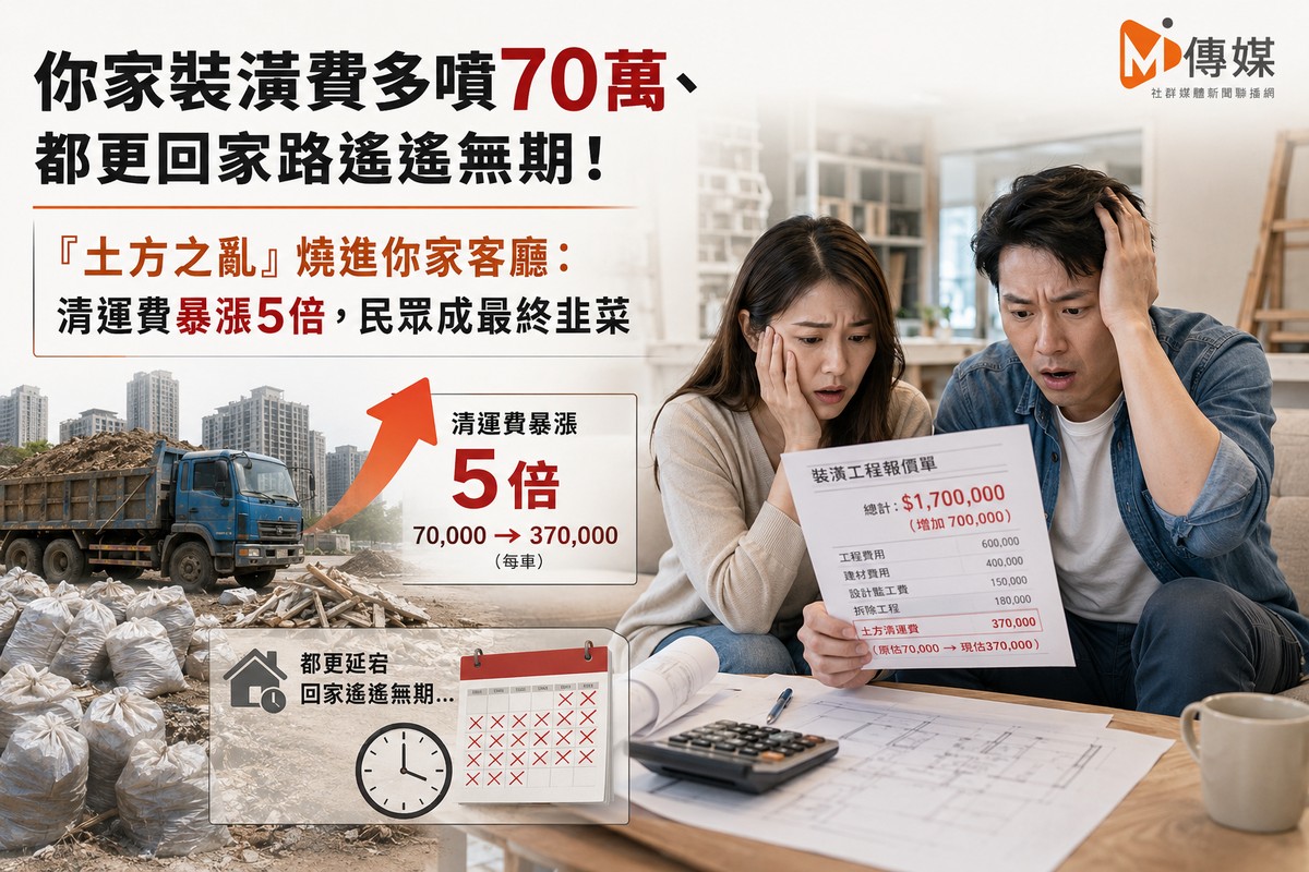 你家裝潢費多噴70萬、都更回家路遙遙無期!「土方之亂」燒進你家客廳:...