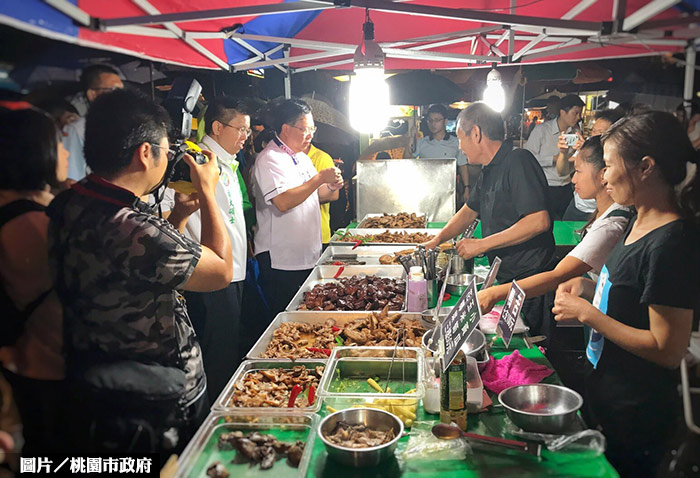 龍潭觀光夜市開幕　規模南桃園最大