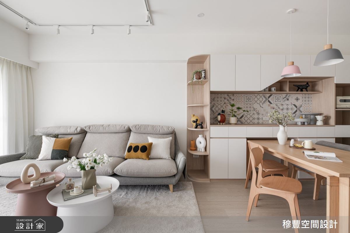 26坪四口之家，莫蘭迪和木質色北歐風說家的故事