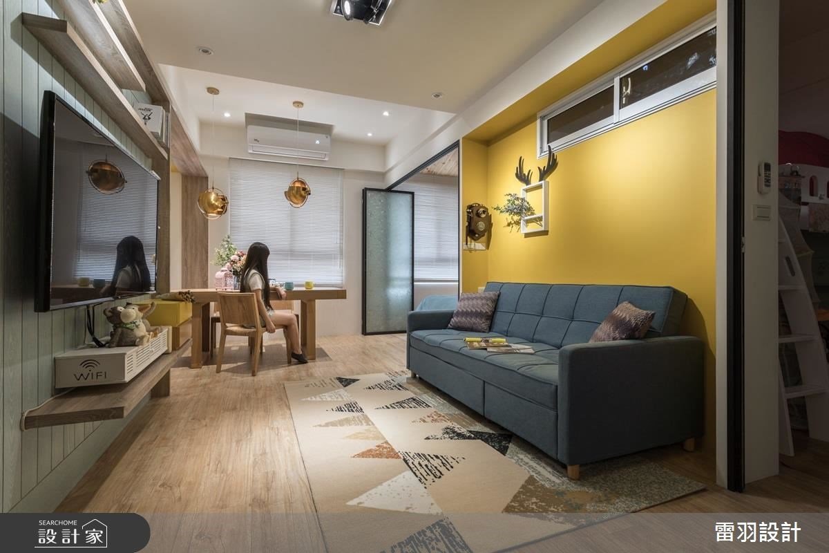 新成屋隔間彈性化更好住！重整格局、拉門設計活化16 坪鄉村風小宅