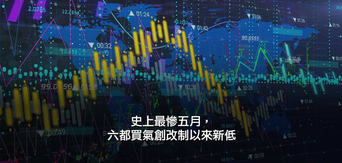 史上最慘五月，六都買氣創改制以來新低；打房、限貸雙夾殺，買氣回防南...