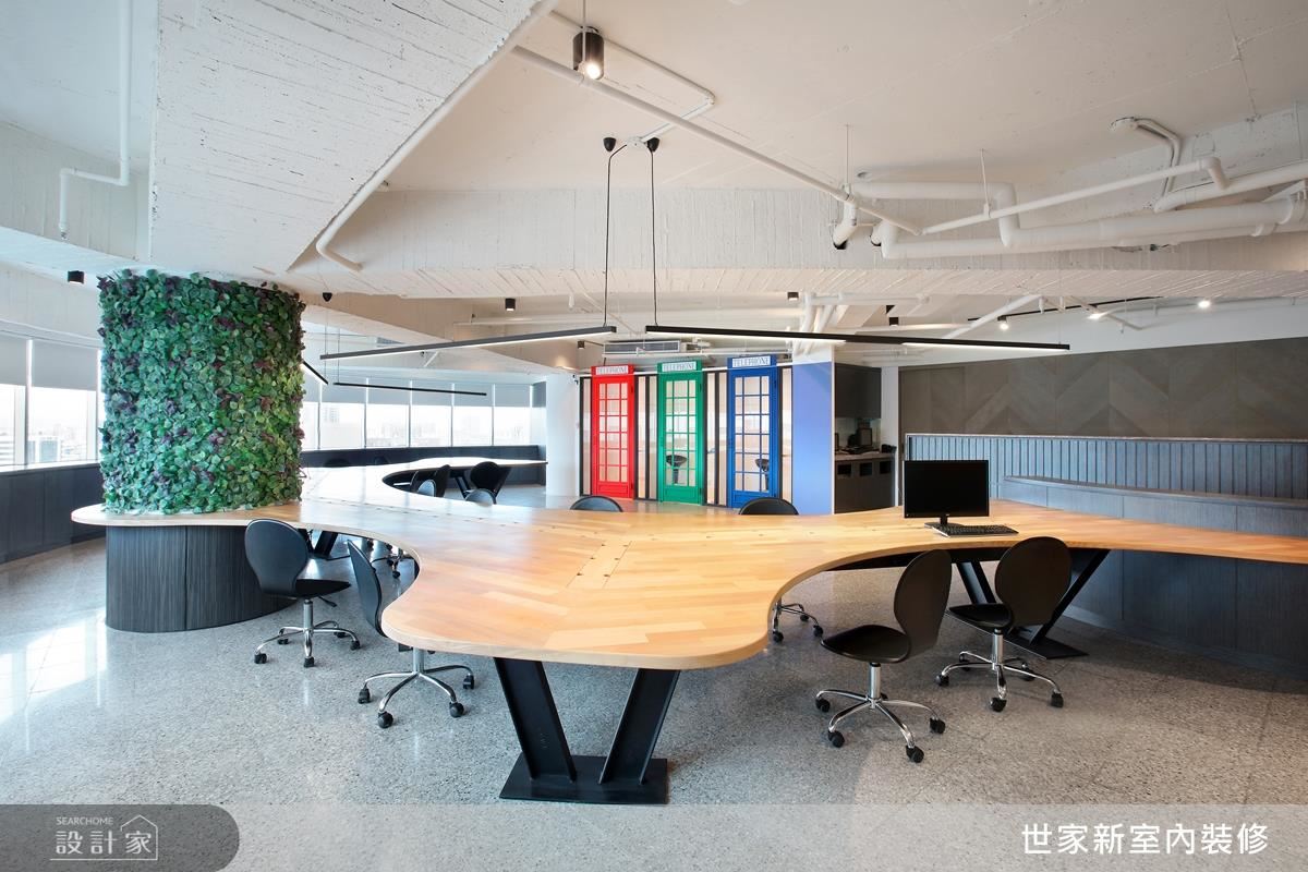 以建築之形打造有機空間，辦公室變身工業風