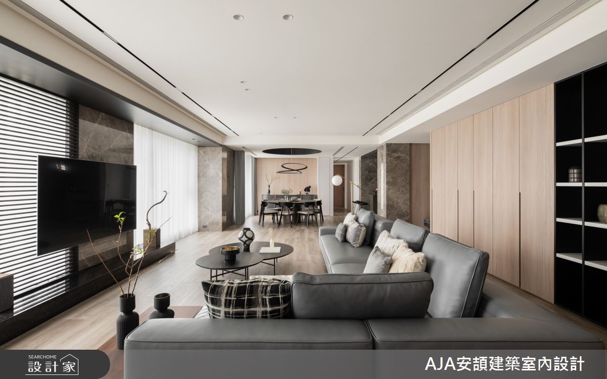 大面窗景化七期天際線為景，80坪雙拼宅挑戰低調奢華的極限!