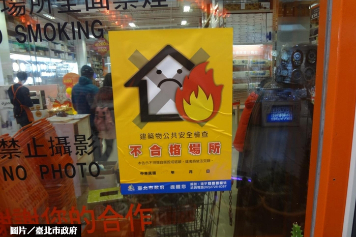 台北大賣場公安檢查　3家不合格