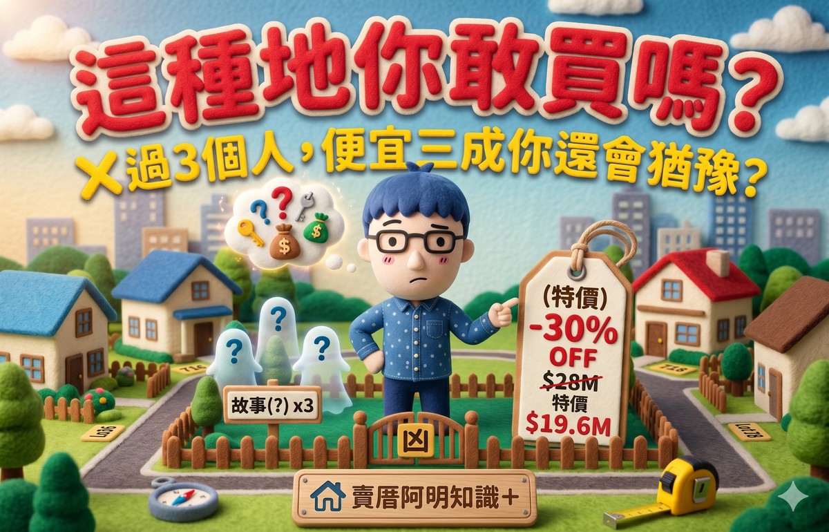 這種地你敢買嗎？X過3個人，便宜三成你會猶豫？
