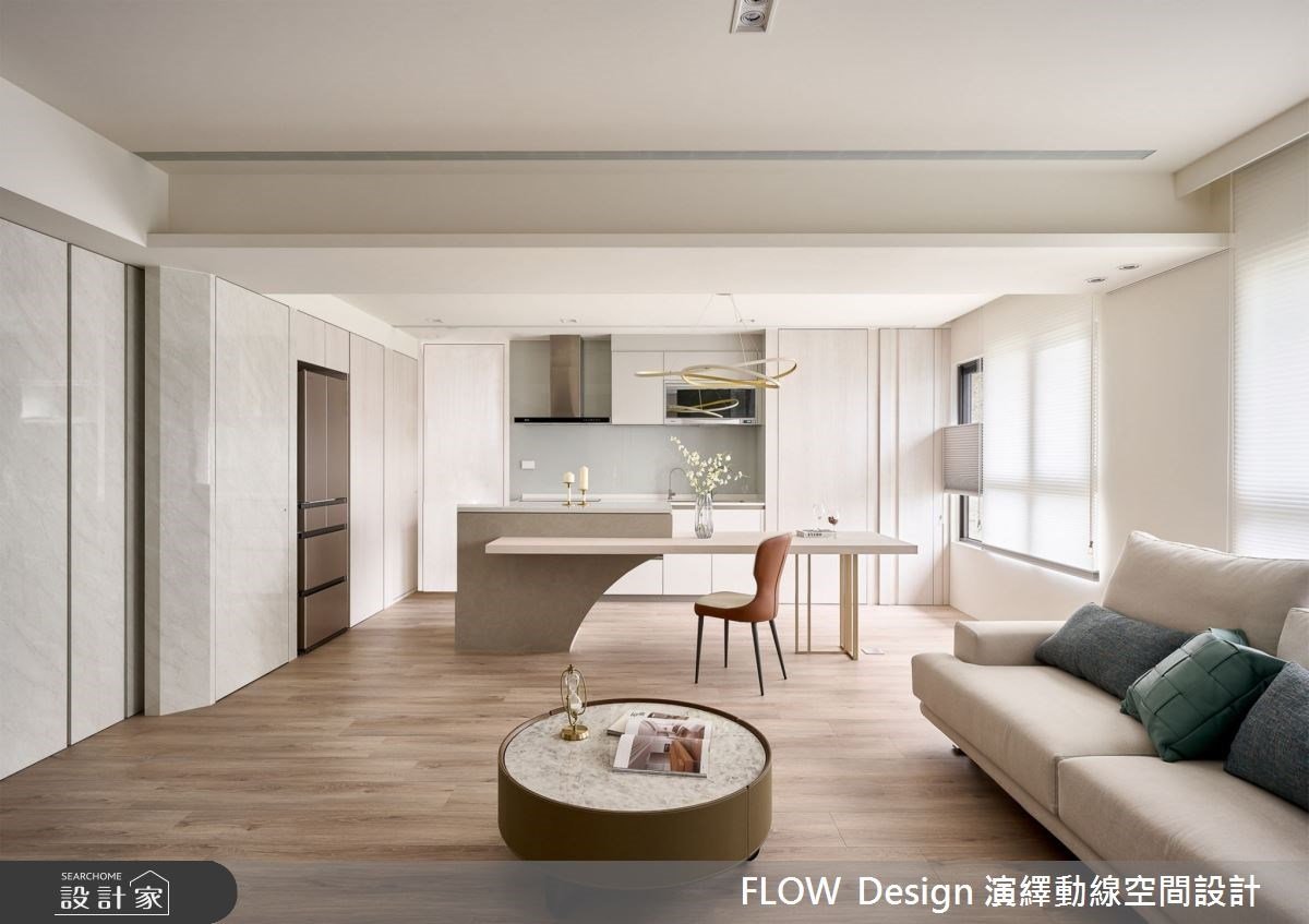 瀰漫溫馨氣息的奶茶色調！新婚宅重塑格局，竟意外多出玄關、客房空間