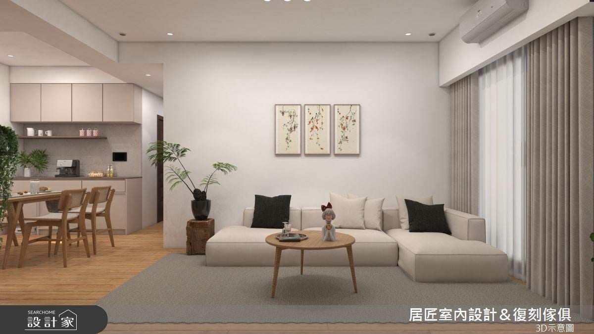 沉穩的人文禪風也可以好現代？超幸福的親子小宅，以便利玄關帶來從容日常