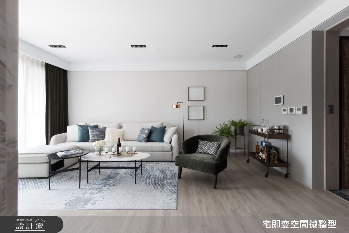 靜謐時尚、優雅光氛，75 坪豪宅輕奢華都會風品味