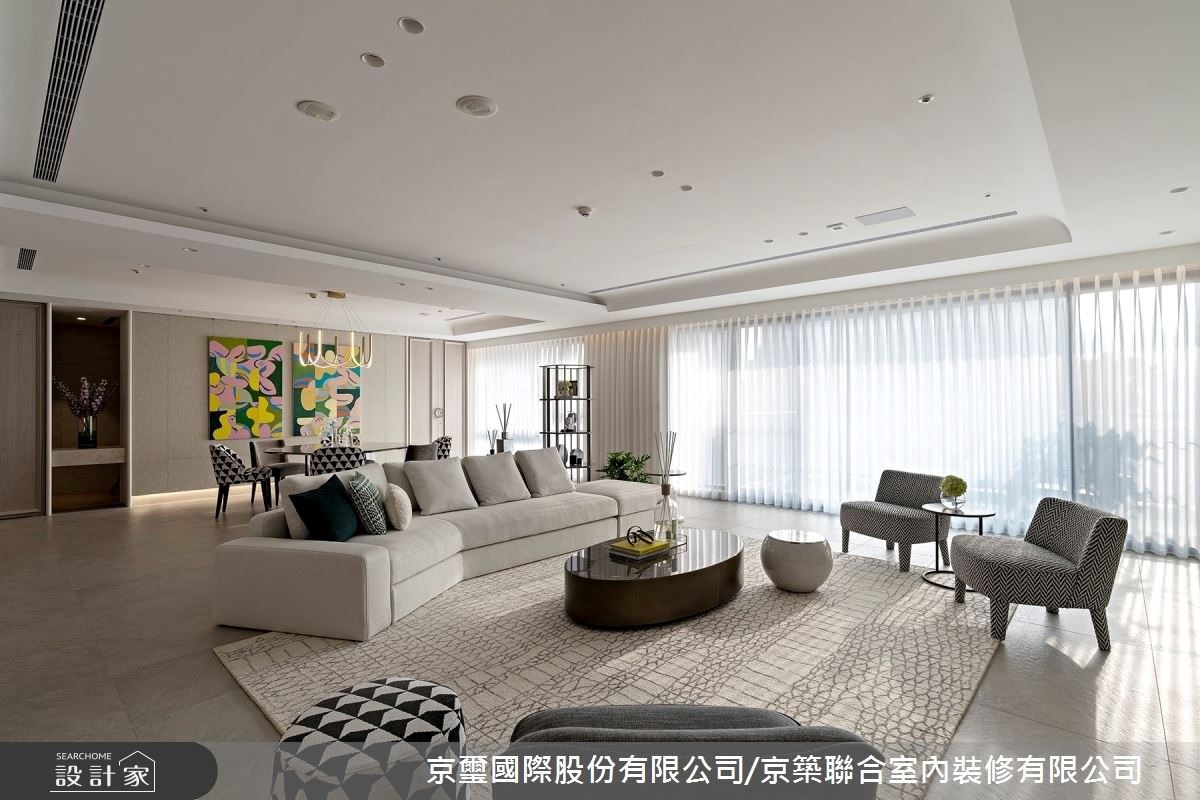 140坪米白調藝術豪邸，時尚交織輕奢演繹專屬的居家協奏曲