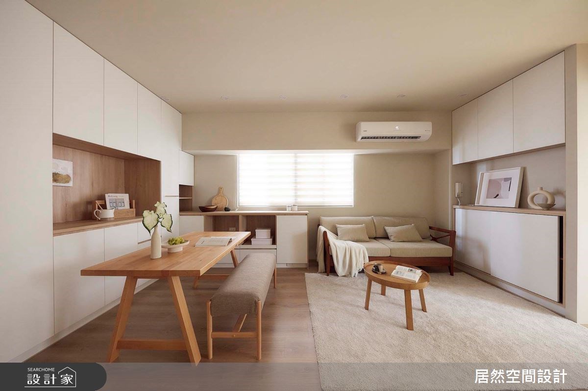 百萬預算成家不是夢！台中22.8坪老屋翻新，實現北歐風客廳、收納美學，...