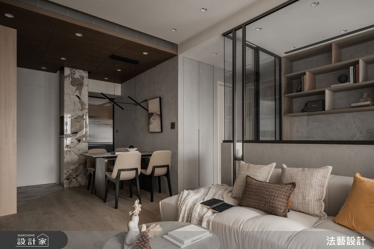 21 坪現代混搭宅，灰白質感勾勒自在愜意的家