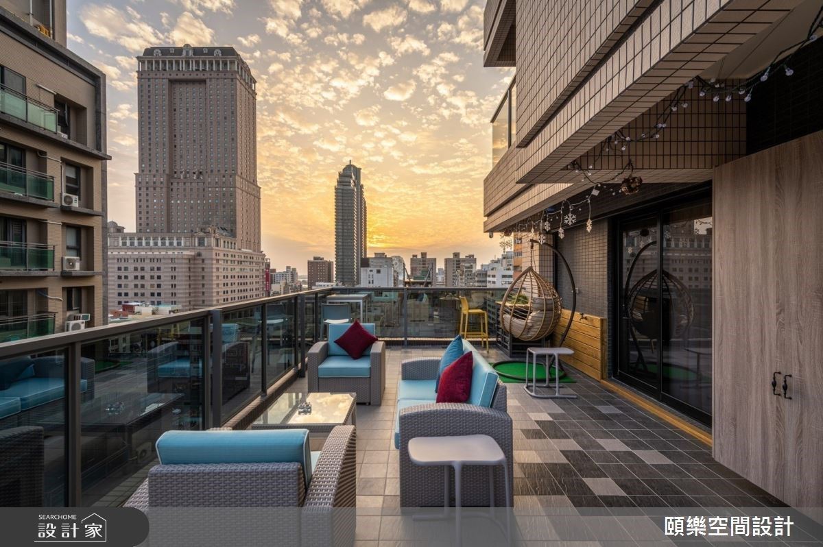 家裡露台就能開趴！ 15坪也能擁有ㄇ字型廚房與泡澡浴缸